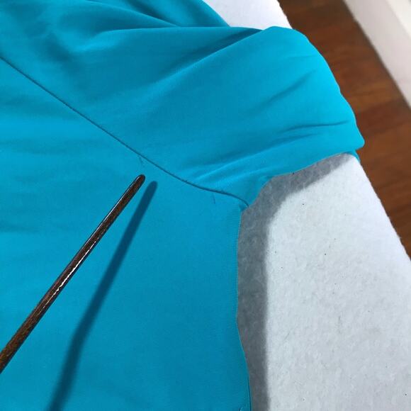REI lightweight wicking blue M womens hoodie zippered jacket athleisure running - Picture 7 of 8